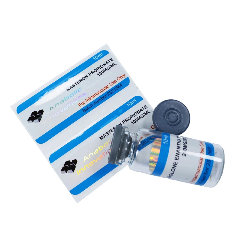 Custom Printing Adhesive 10ml Hologram Medical Via Labels for Steroid
