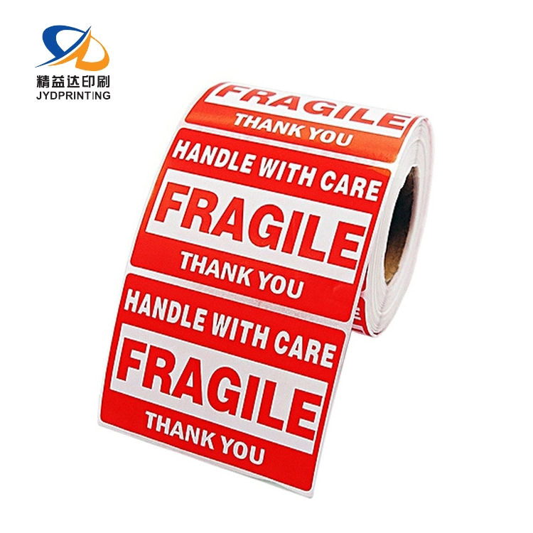 Custom Handle with Care Label Fragile Warning Label Amazon Packaging Labels