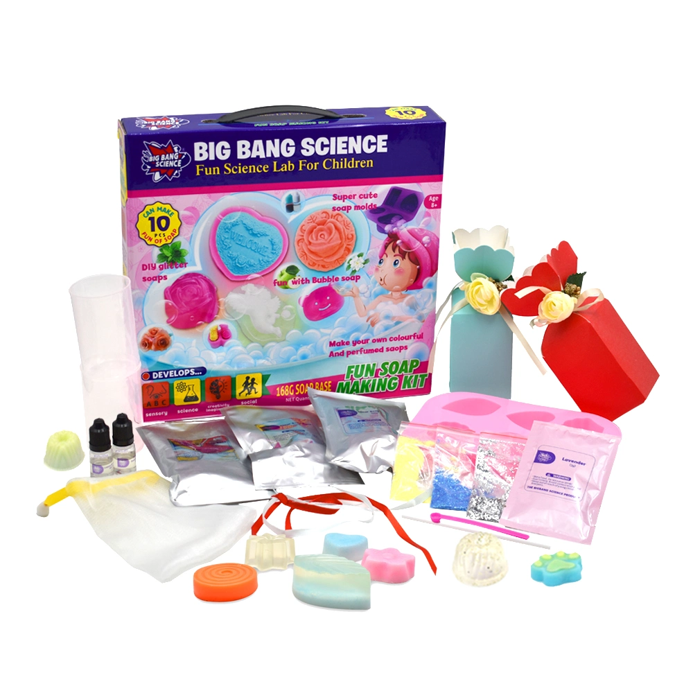colorful Private Label OEM Handmade DIY Soap Kit for Kids