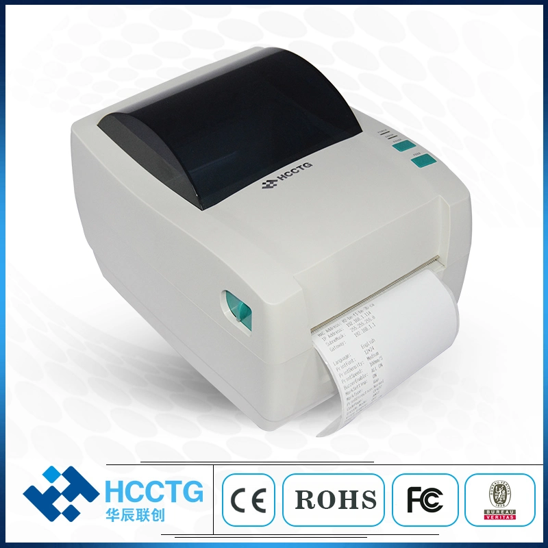 4'' Size RS232 USB LAN Desktop Thermal Barcode Label Printer Hcc-Tl51