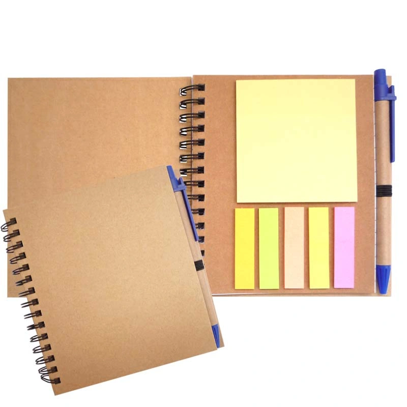 Portable Recycled Office Stationery Hard Cover Spiral Memo Notebook for Wholesale Stationery