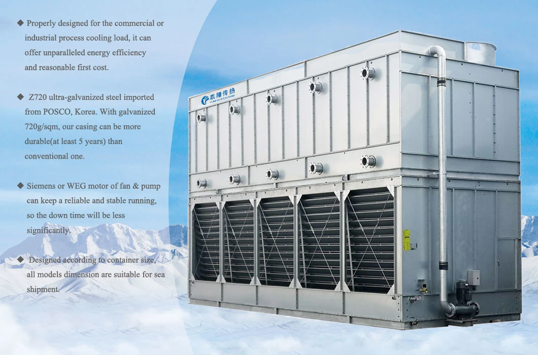 Efficient Nh3/Ammonia/R717/Refrigerant Evaporative Condenser for Refrigeration Compressor/Block Ice Machine/Cold Room
