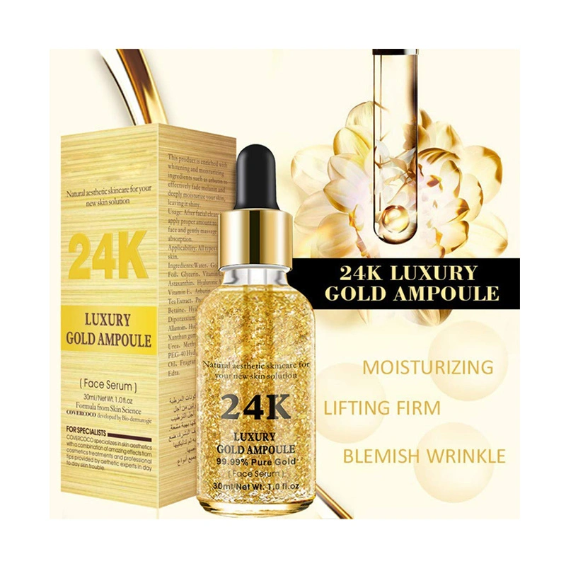 Facial Care Essence Private Label 24K Gold Face Collagen Pure Serum for Skin Care