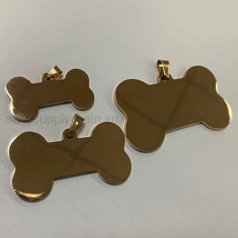 Stainless Steel 304 Dog Accessories Pet Collar ID Tag