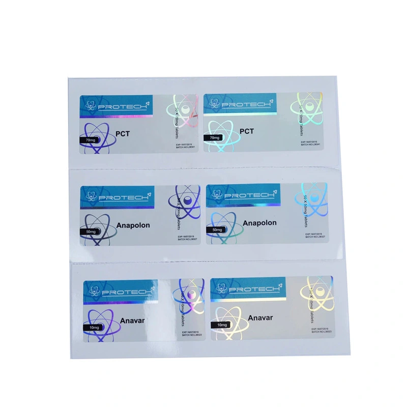 Hologram 10ml Test Propionte Vial Label for Medical Industry Use