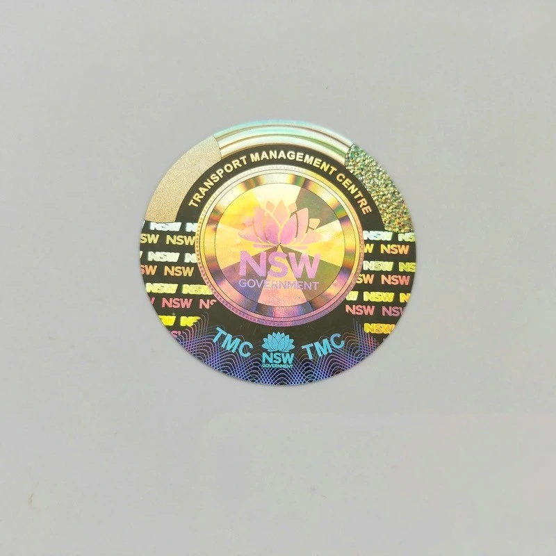 Secure Packaging Label/ Shining 3D Hologram Label / Adhesive Hologram Sticker