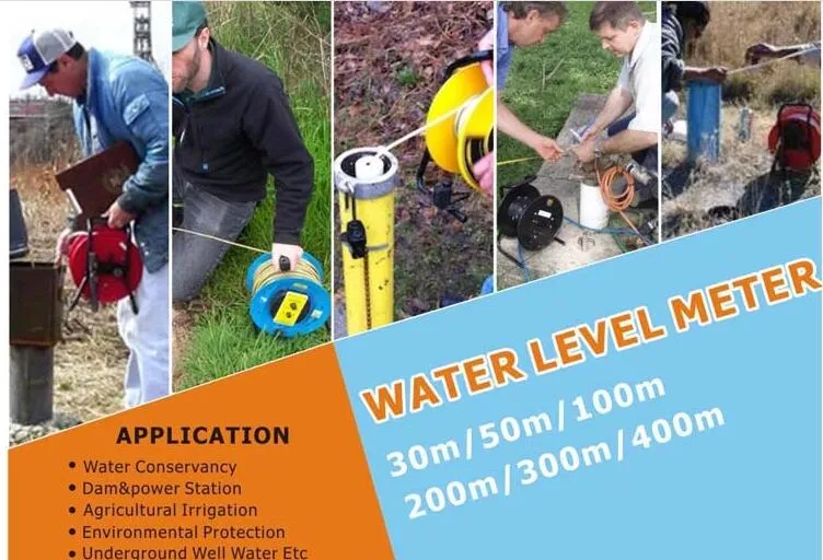 Ground Water Level Indicator 50m 100m 150m Well Depth Water Level Meter