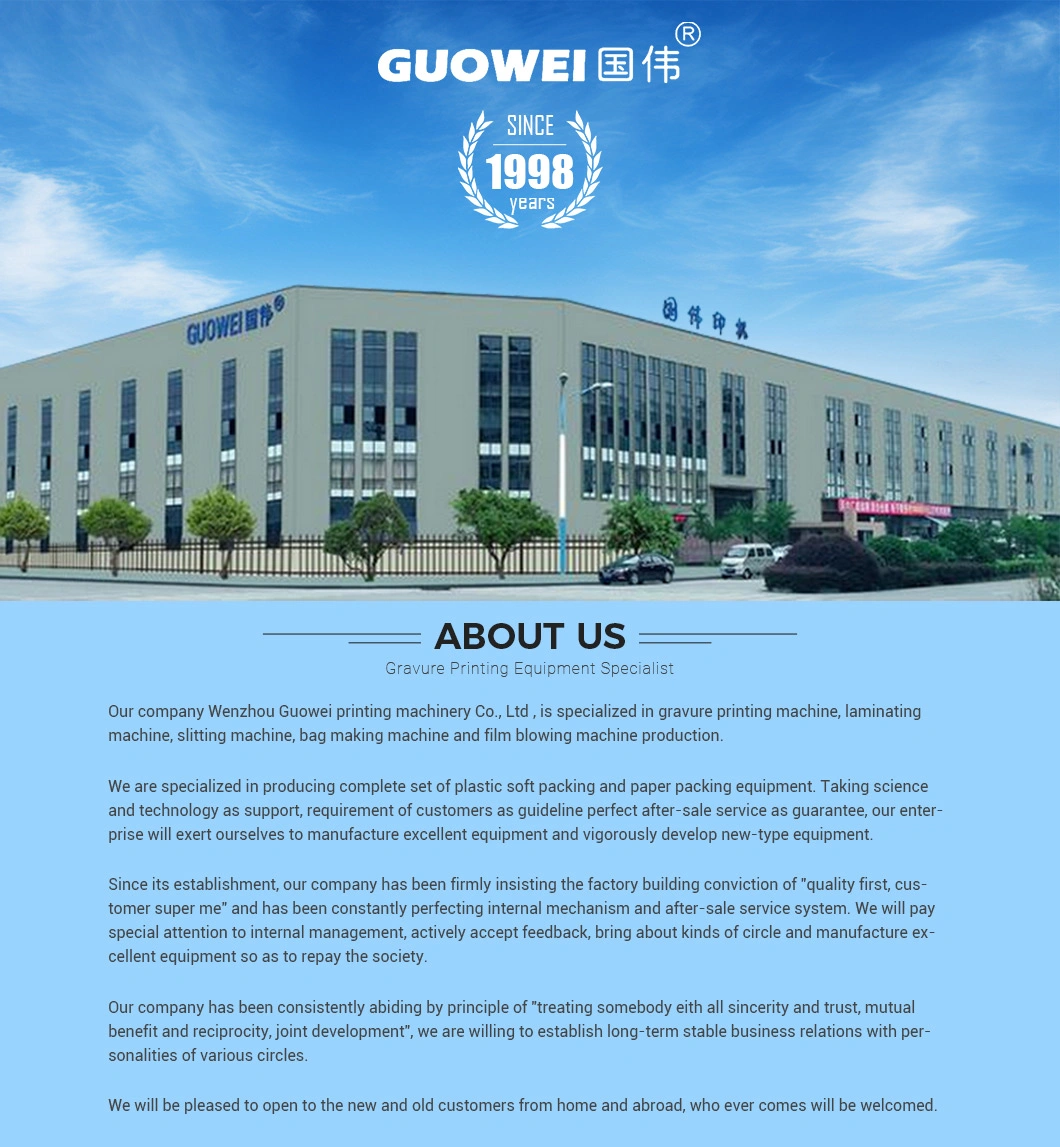 Guowei Brand Multi-Colour Label Gravure Printer for Paper