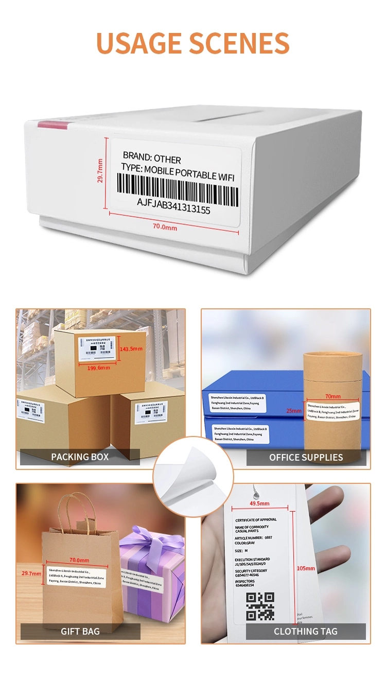 A4 Size Label Printable Labels Sticker Paper for Inkjet Printer