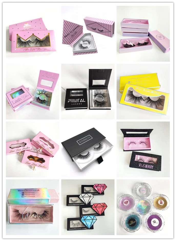 Cosmetic Bag Cosmetics Packaging of 3D Mink Lashes Wholesale with Private Label