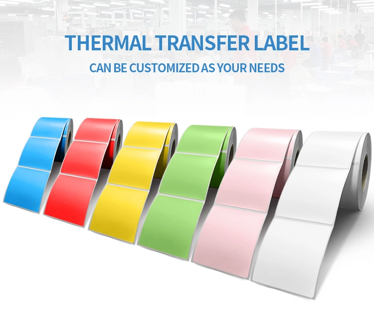 Accept Customized Barcode Zebra Printer Thermal Transfer Sticker Label
