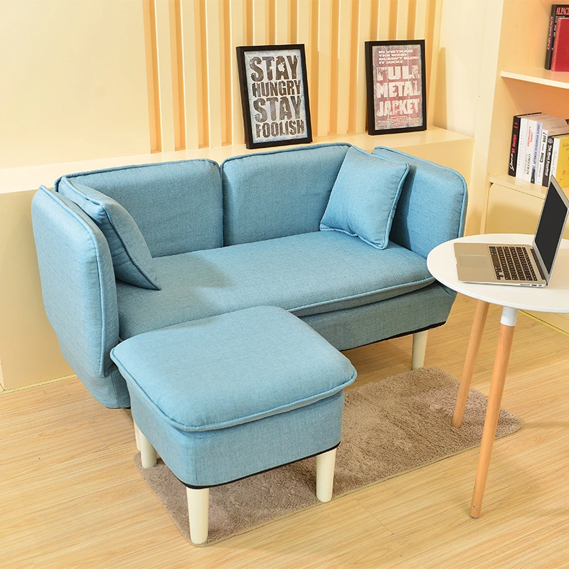 Lazy Sofa Single Folding Chair Small Apartment Removable and Washable Fabric Sofa Double Bed