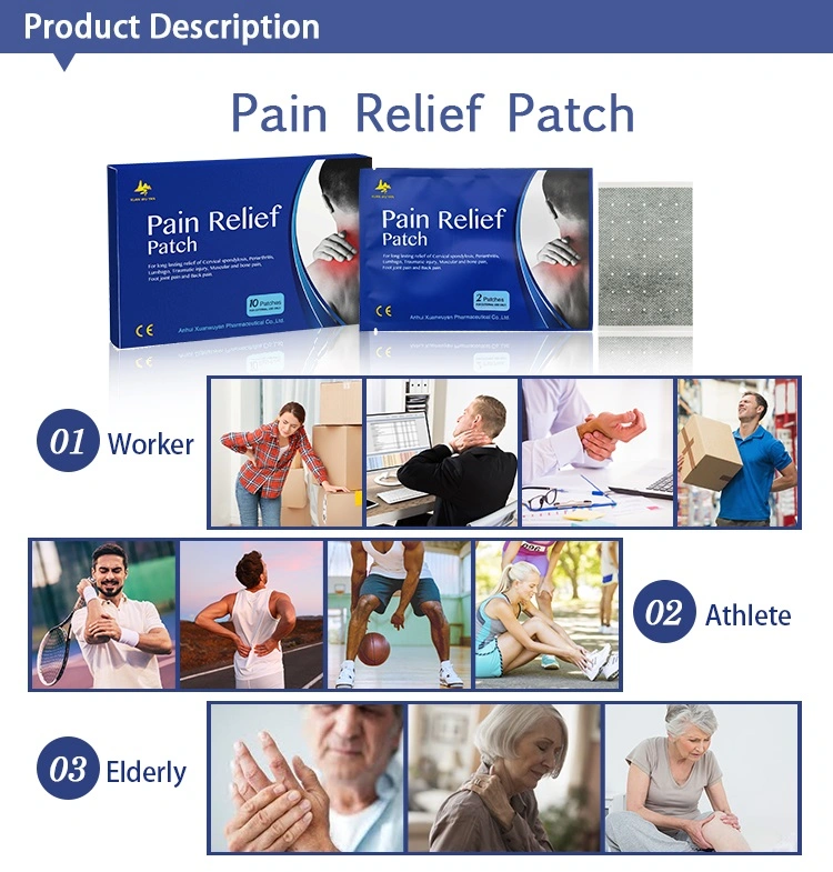 Private Label Medical Heat Therapy Arthritis Patch for Pain Relief
