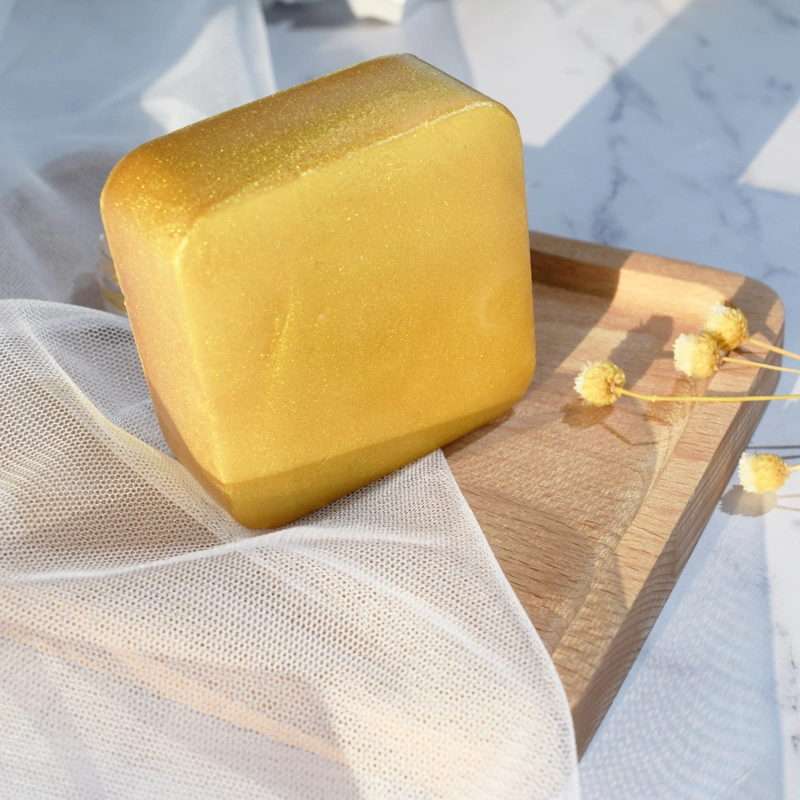 Private Label Face Body Care Pure 24K Gold Orange Oil Organic Soothing Handmade Soap