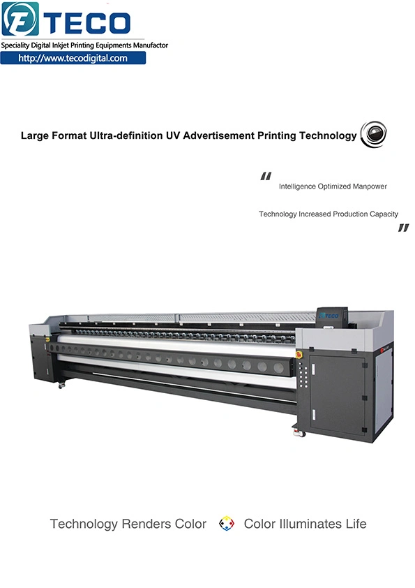 5m Large Format Inkjet Printer for Canvas Wallpaper Vinyl Sticker Solvent Printer