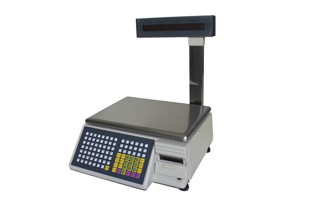 Supermarket Electronic Digital Weighing Barcode Label Printing Scale