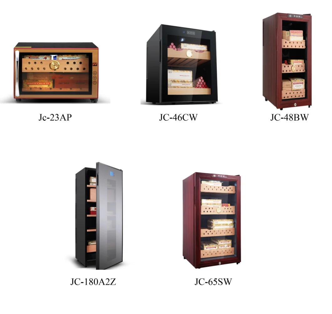 46L Cedar Wood Shelf Electronic No Compressor Wooden Cigar Cabinet