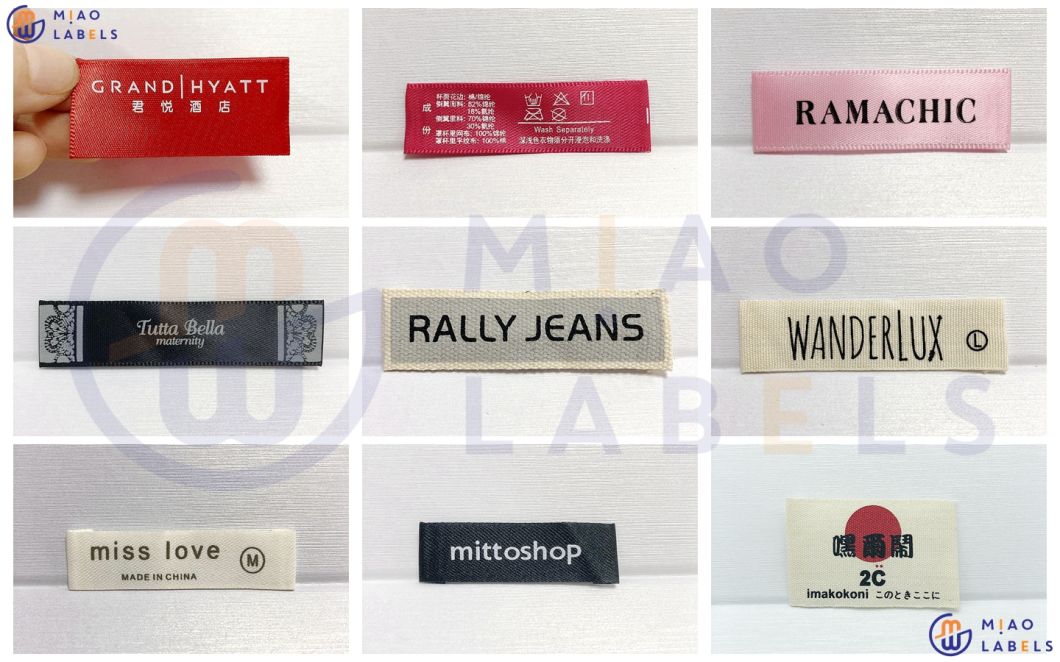 Factory Custom Woven Sewing Labels Printing Label Printing Clothing Label
