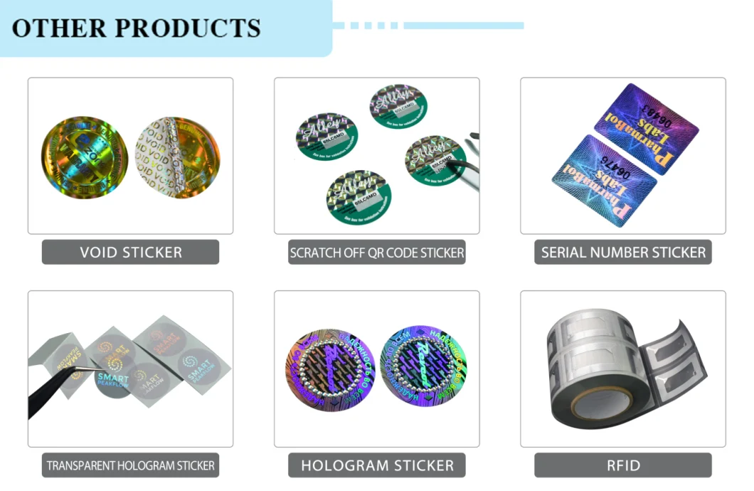 Best-Selling Custom Hologram Sticker Label for Anti-Counterfeit Purpose