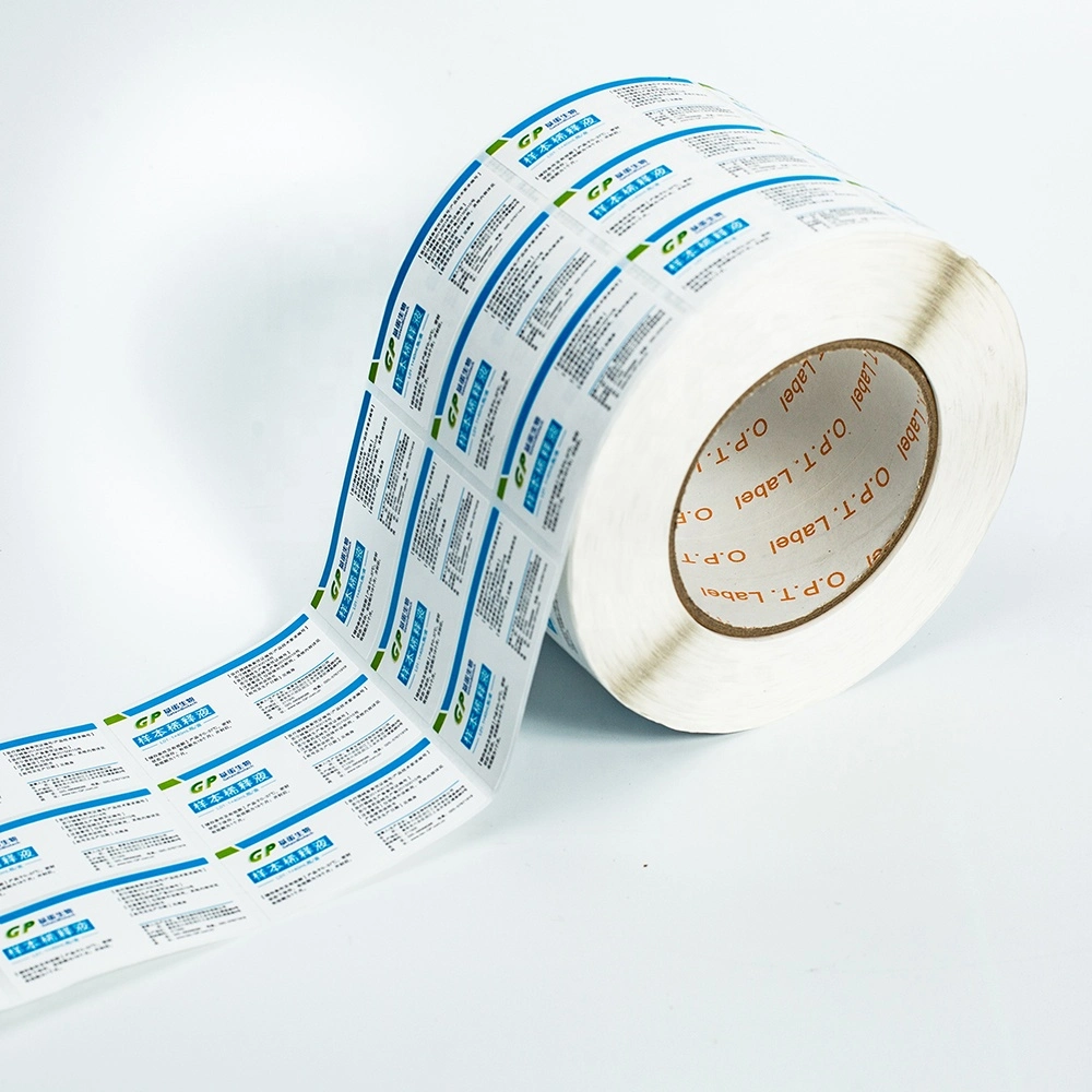Custom Medical Vial Labels Synthetic Paper Sticker for Medicine Bottles