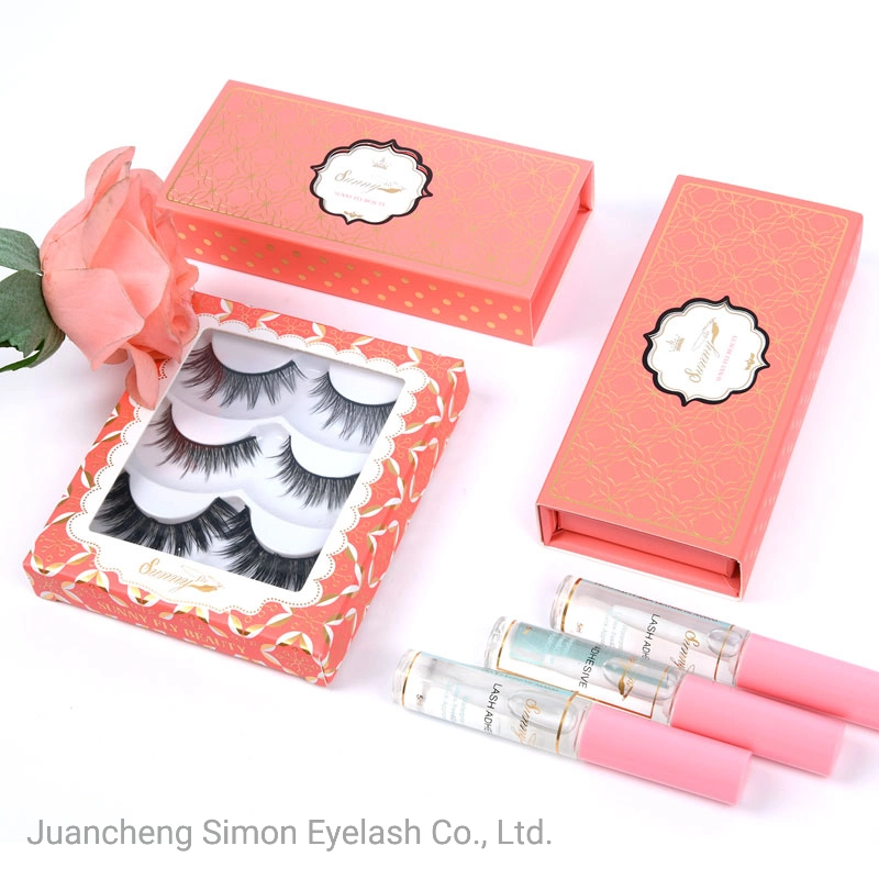 3D Real Mink Lashes Private Label False Eyelashes 5D Mink Lashes Colorful Lollipop Box