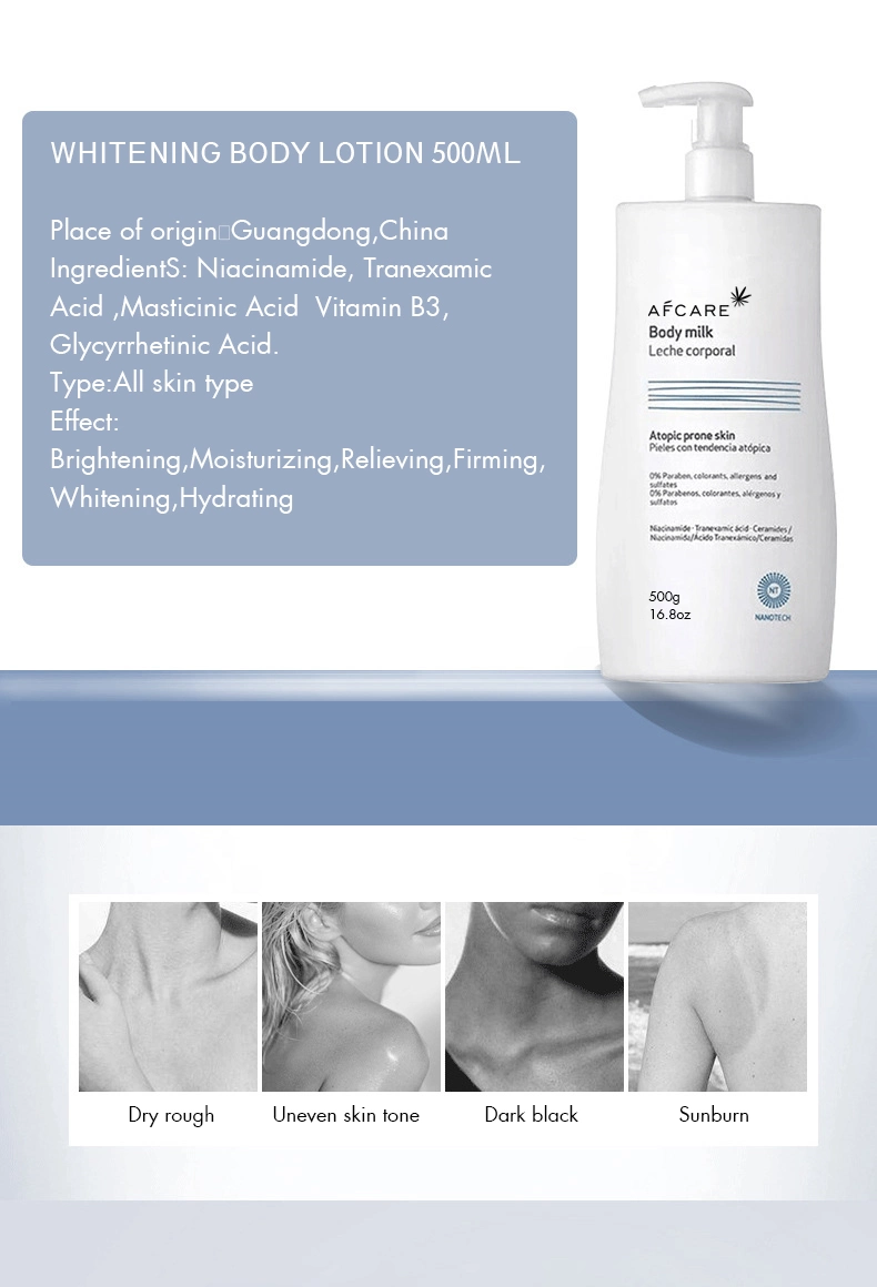 Skin Care Private Label Natural Organic Nourishing Moisturizing Whitening Hemp Body Lotion Cream