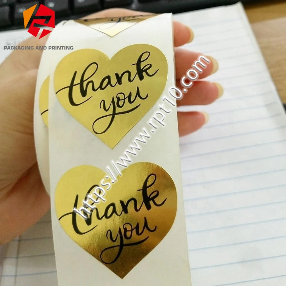 Round Label Kraft Paper Thank You Sticker Dragee Candy Bag Gift Box Cosmetic Product Label Sticker