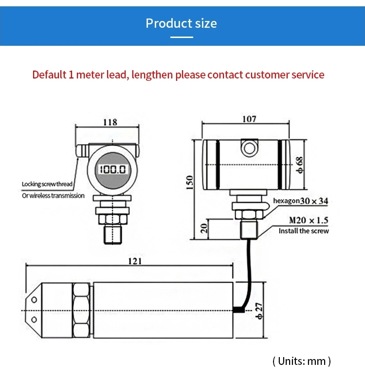 Digital Display Pool Water Level Sensor and Level Indicator Water Level Indicator for Water Tank