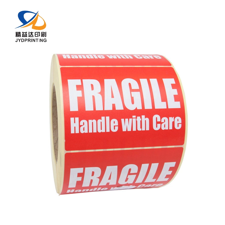 Custom Handle with Care Label Fragile Warning Label Amazon Packaging Labels