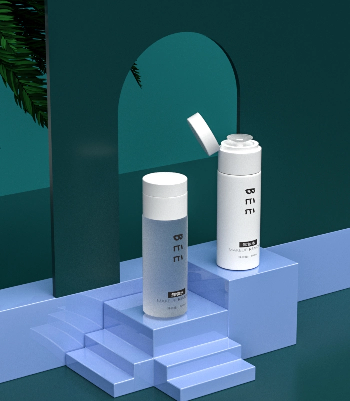 Skin Care Toner Liquid Plastic Bottles Makeup Remover Cosmetic Bottle (QC-100)