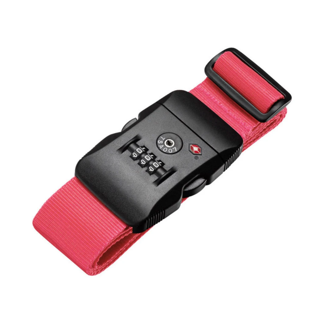 Travel Luggage Accessories Luggage Strap with Tsa Combination Lock Luggage Strap Belt with Customized Logo