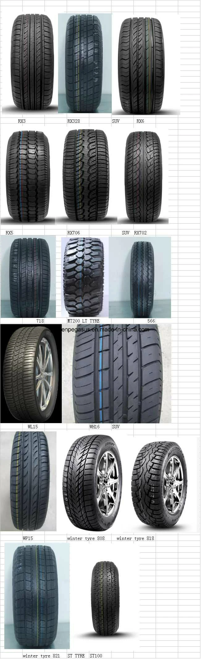 Winter Tire, Snow Tire with All Certificate (ECE, Reach, Label)
