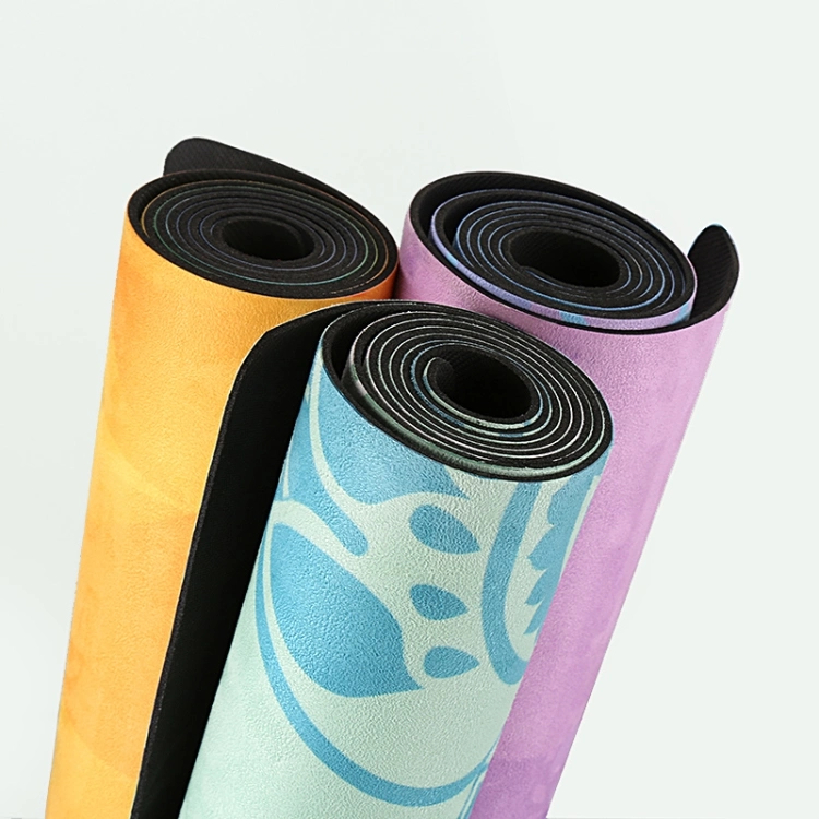 Sublimation Custom Label Digital Printed Natural Rubber Zenergy Fitness Eco Private Yoga Mat