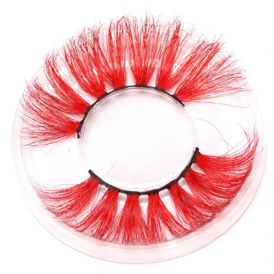 Colorful Volume Eyelashes Professional Halloween Festival Extension Silk Lashes with Private Label
