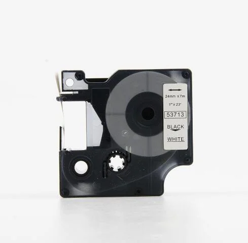 Black on White 24mm 53713 Label Tape Sticker for Dymo D1 Label Printer