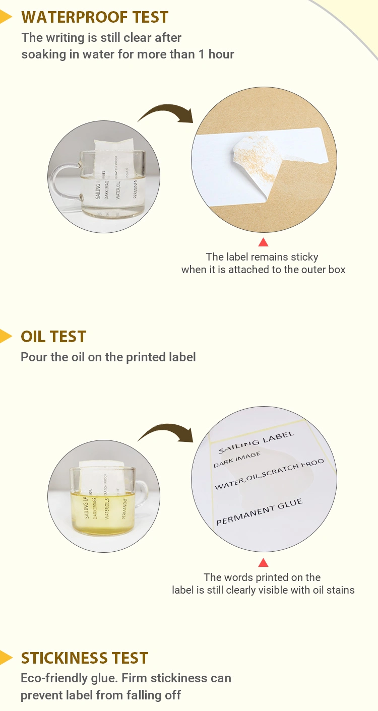 Thermal Transfer Label Roll Printing, Printable Direct Thermal Label Sticker