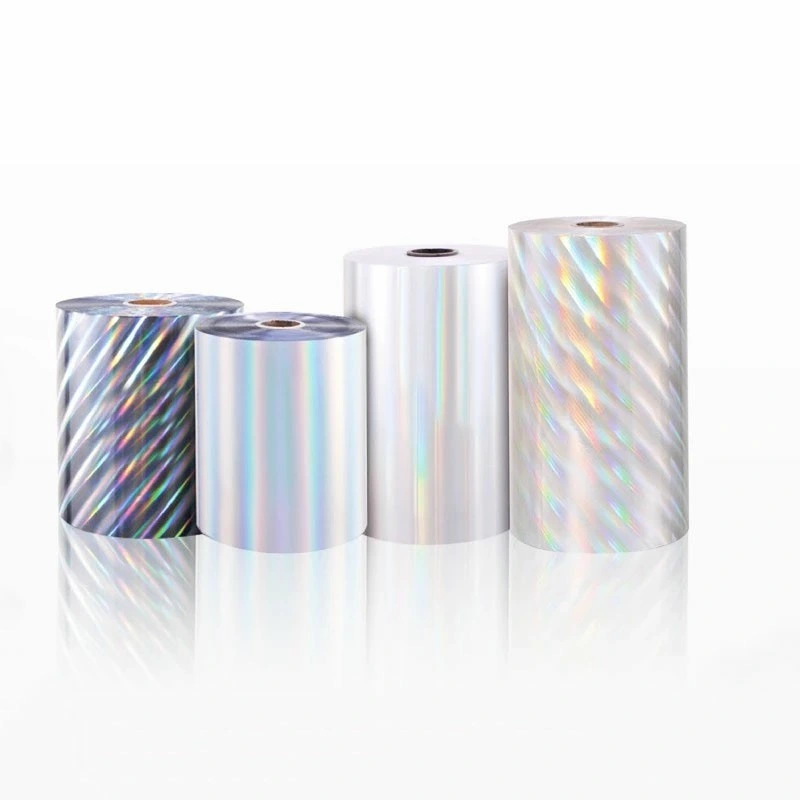 Best Quality Pet Hologram Film Pet Metallized Holographic Film Pet Colour Seamless Metallized Opaque Holographic Foil and Transfer Film for Packaging Material
