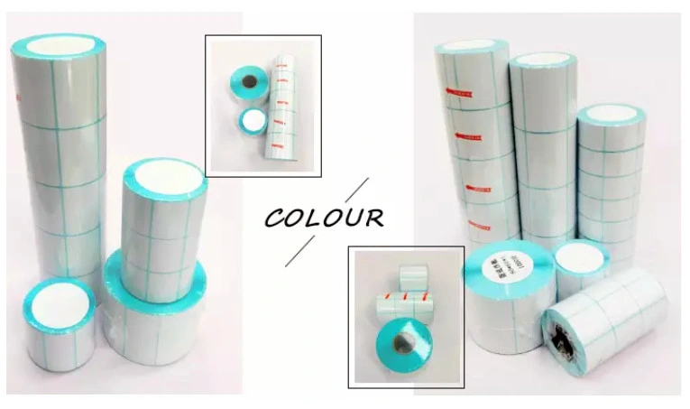 Customize Green /Blue/Red/Orange/White/Purple/Pink Blank Barcode Thermal Printing Label Sticker
