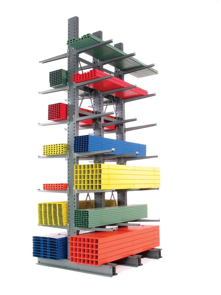 Steel Industrial Racking Warehouse Storage Plywood Heavy Duty Cantilever Racking