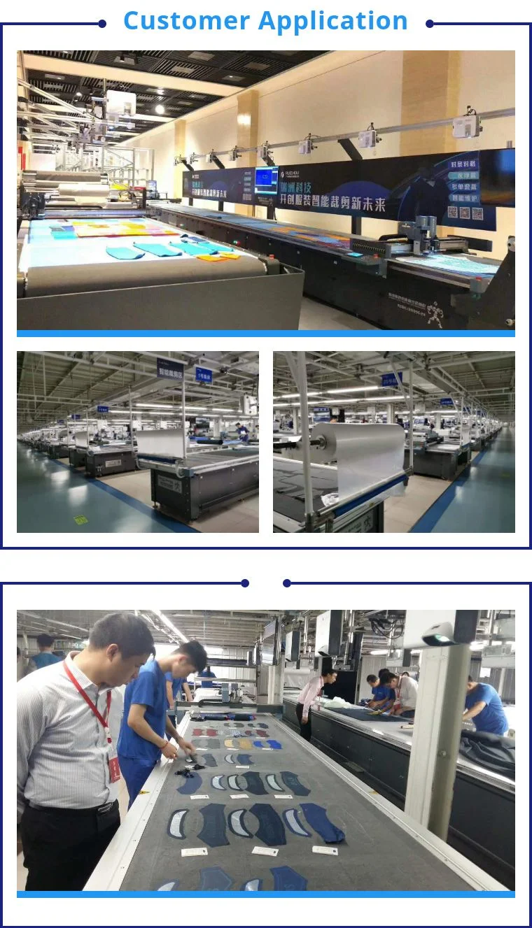 Automatic Feeding Multi Layers Fabrics Textiles Suits Shirts Cutting Machine