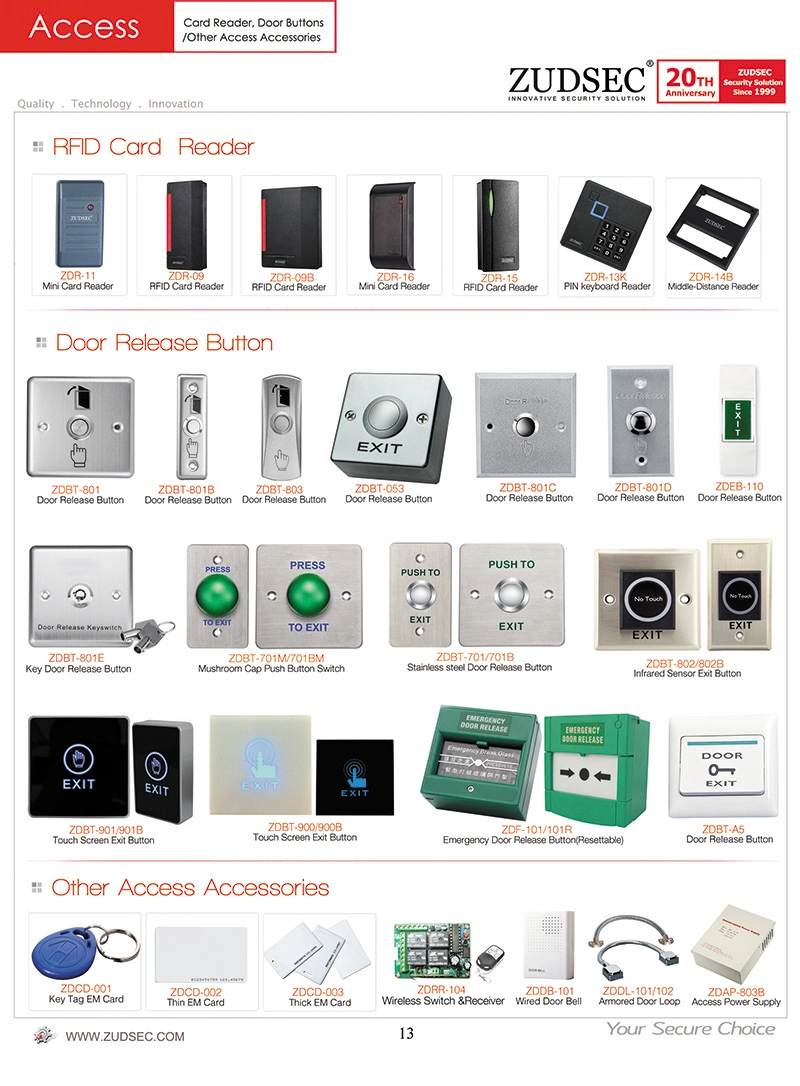 RFID Door Entry Control System, Touch Keypad RFID Standalone Access Control System