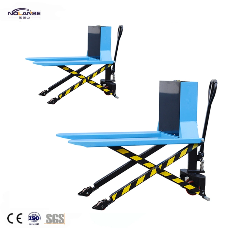 China Made Worker Use Scissor Pallet Truck Scissor Pallet Jack Double Pallet Jack for Sale