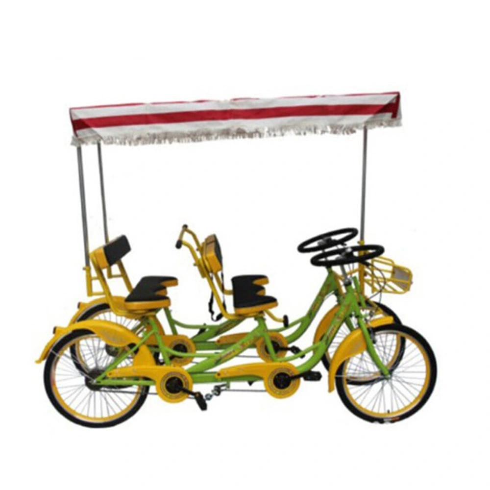 Tandem Bike 4 Person for Sightseeing 4 Wheel 6 Person