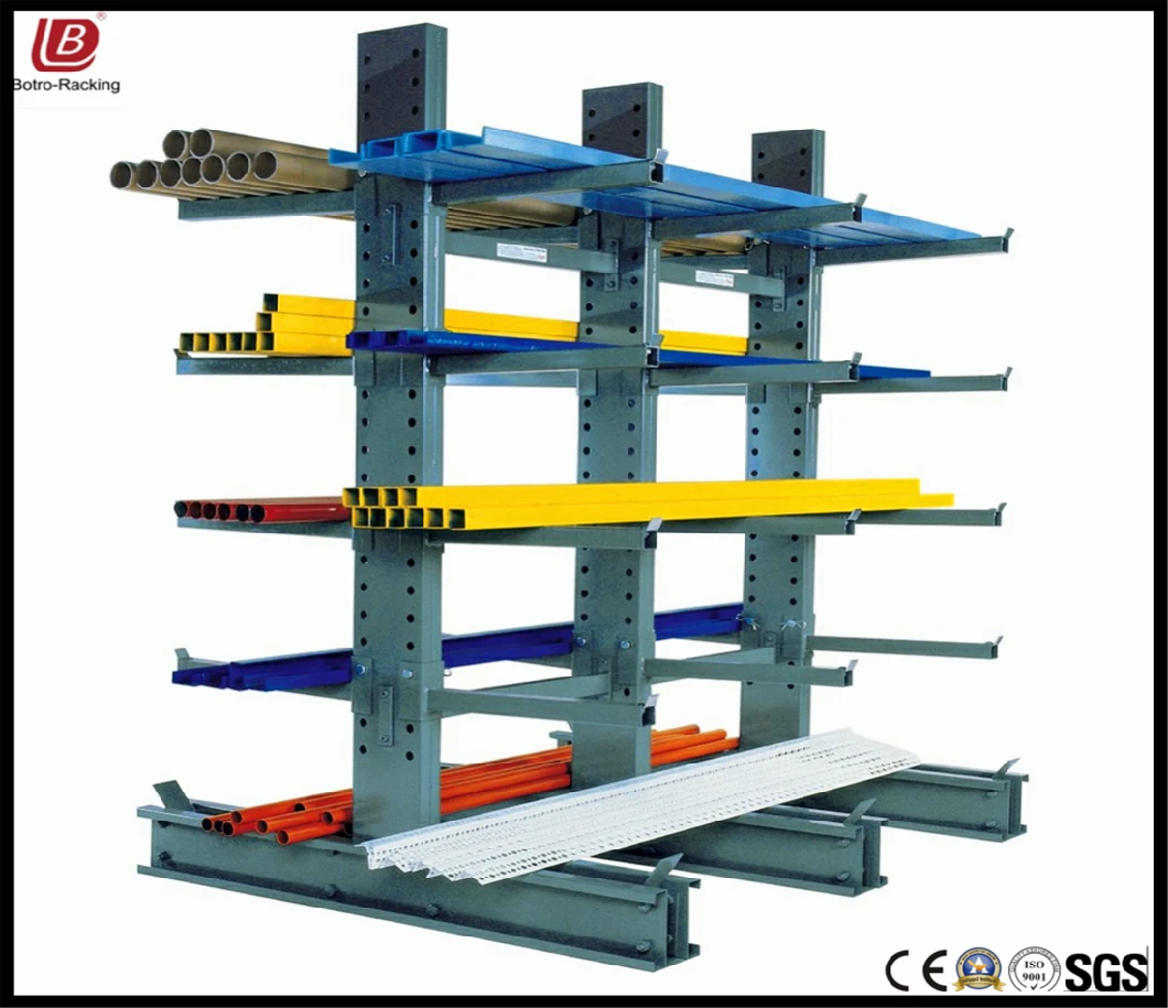 Warehouse Storage Cantilever Shelf Metal Steel Shuttle Rack