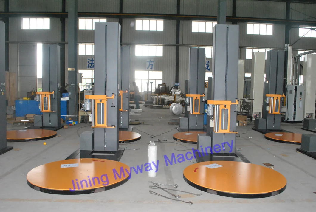 Pallet Stretch Film Wrapping Machine Pallet Wrapper with PLC Pallet Wrapping Machine Pallet Wrapper