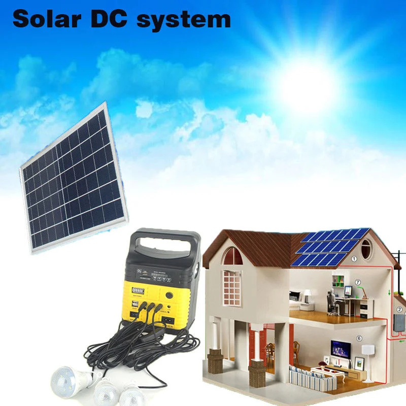 Home Solar Power System with FM Radio Solar System with Radio Solar Light