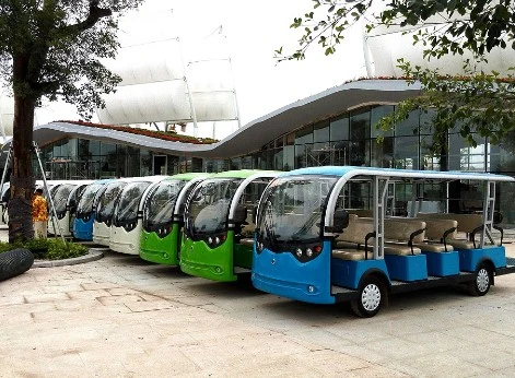 Electric Passenger Car Electric Sightseeing Car Shuttle Bus 11 Seater