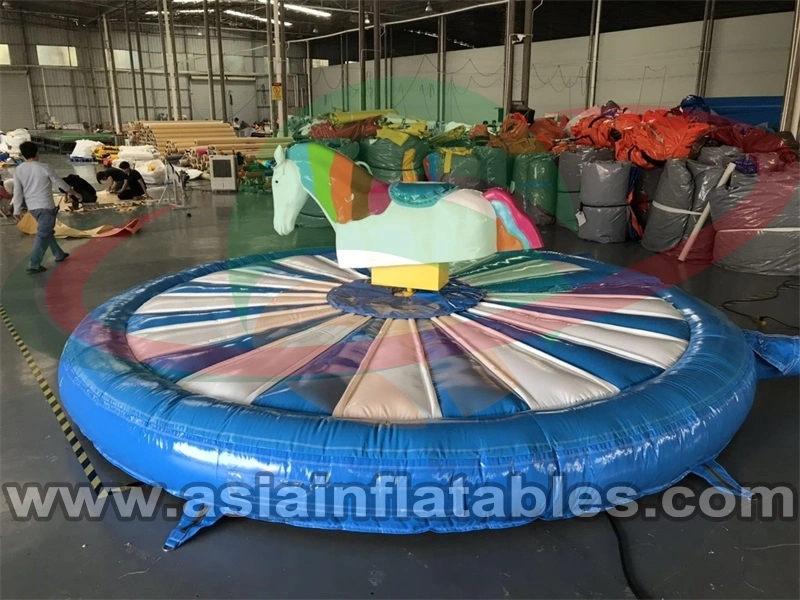 Inflatable Mechanical Unicorn Bull Ride Unicorn Mechanical Rodeo Rides with Inflatable