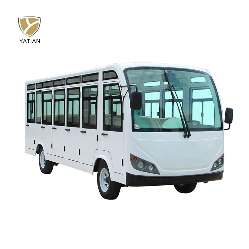 23 Person Enclosed Electric Shuttle Bus Electric Tourist Car Sightseeing Car