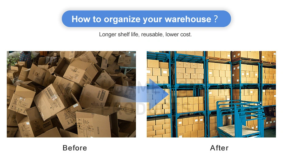 Logistics Warehouse Storage Stacking Adjustable Portable Pallet Tainer Rack System